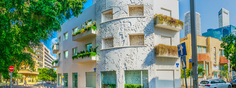 Unik arkitektur i Tel Aviv, Israel.
